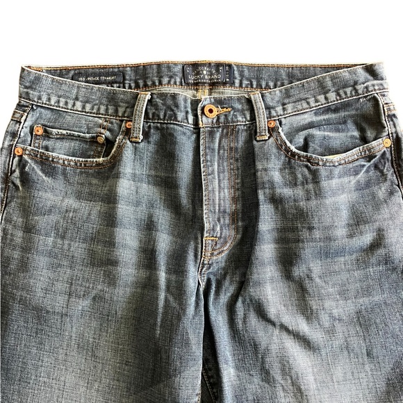 Lucky Brand 363 Vintage Straight Mens Jeans Size 34x30 Distressed Denim - Picture 7 of 9